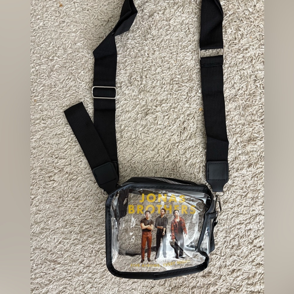 NWOT Jonas brothers Black Tote and Crossbody Bag Set - Picture 3 of 5